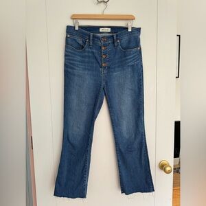 Madewell Demi Cali boot size 29 button fly